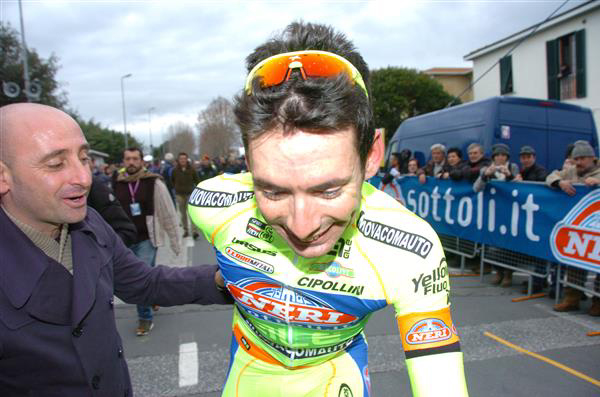 Paolo Bettini with Simone Ponzi