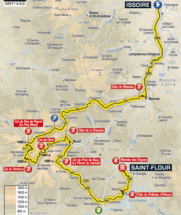 Stage 9 route map