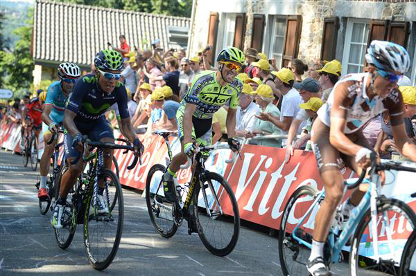 Alberto Contador and Nairo Quintana