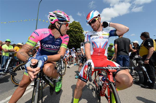 Filippo Pozzato and Luca Paolini