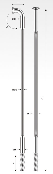 Pillar bladed spoke
